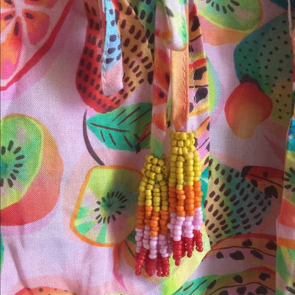 ANTHROPOLOGIE Farm Rio Rainforest Wrap Blouse - Picture 5 of 7